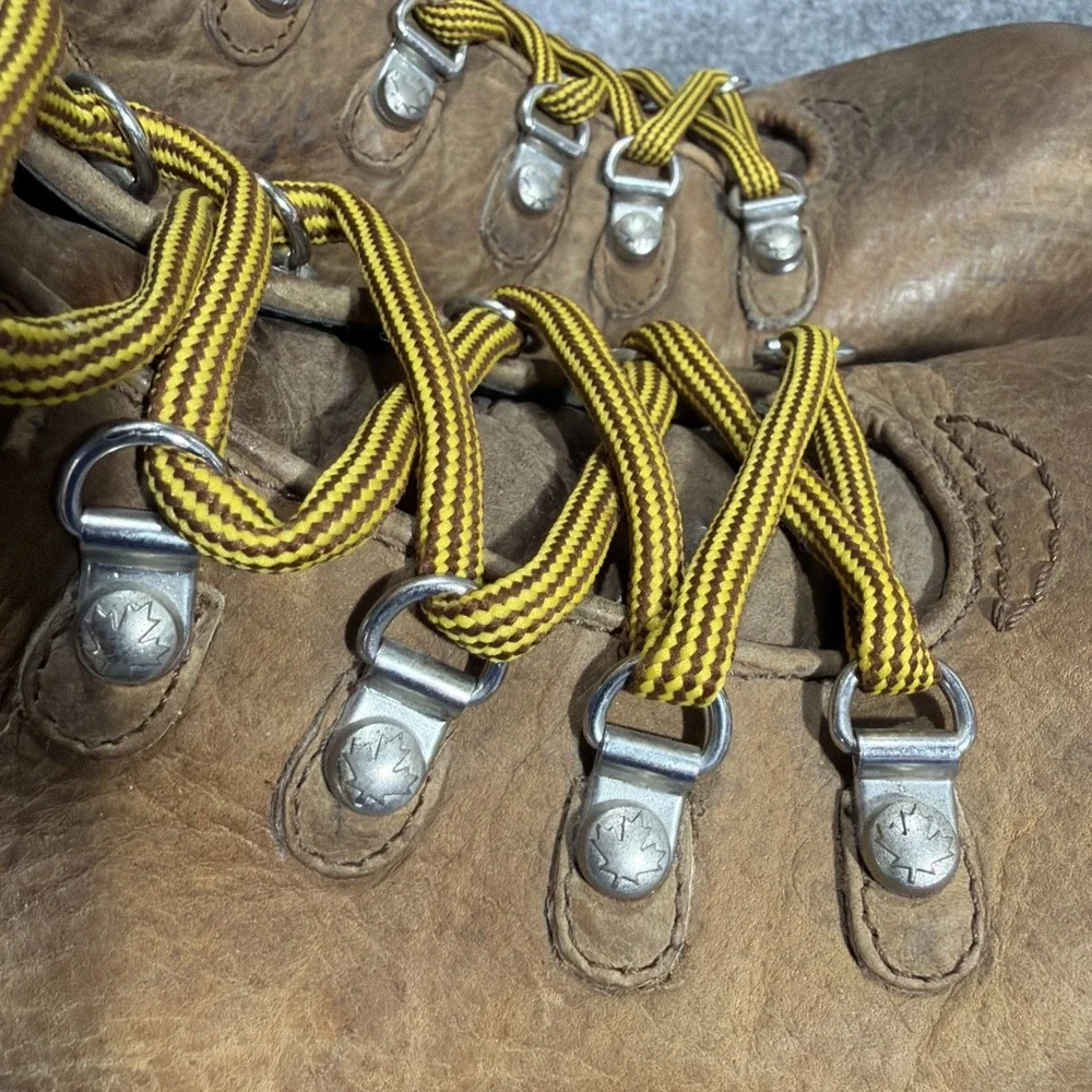 RARE DSQUARED2 Tall Canadian Hiking Boots Leather Archive Maple Leaf Italy 45/12